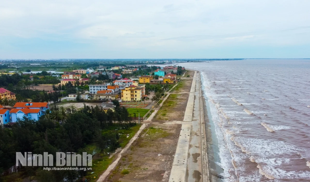 Xã Giao Ninh, tỉnh Ninh Bình (địa phận Nam Định), đường hoa nông thôn mới đẹp mê ly, biển Quất Lâm sẽ là đô thị du lịch